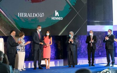 Sus Majestades destacan la defensa de la libertad y el compromiso  con los ciudadanos de HERALDO en su 125 aniversario