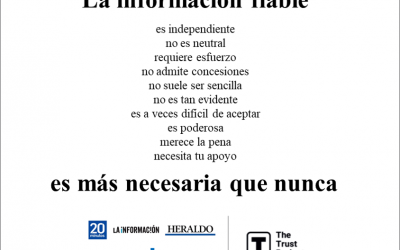 ‘Heraldo de Aragón’, ’20minutos’ y ‘La Información’ obtienen un sello internacional que reconoce la información de calidad